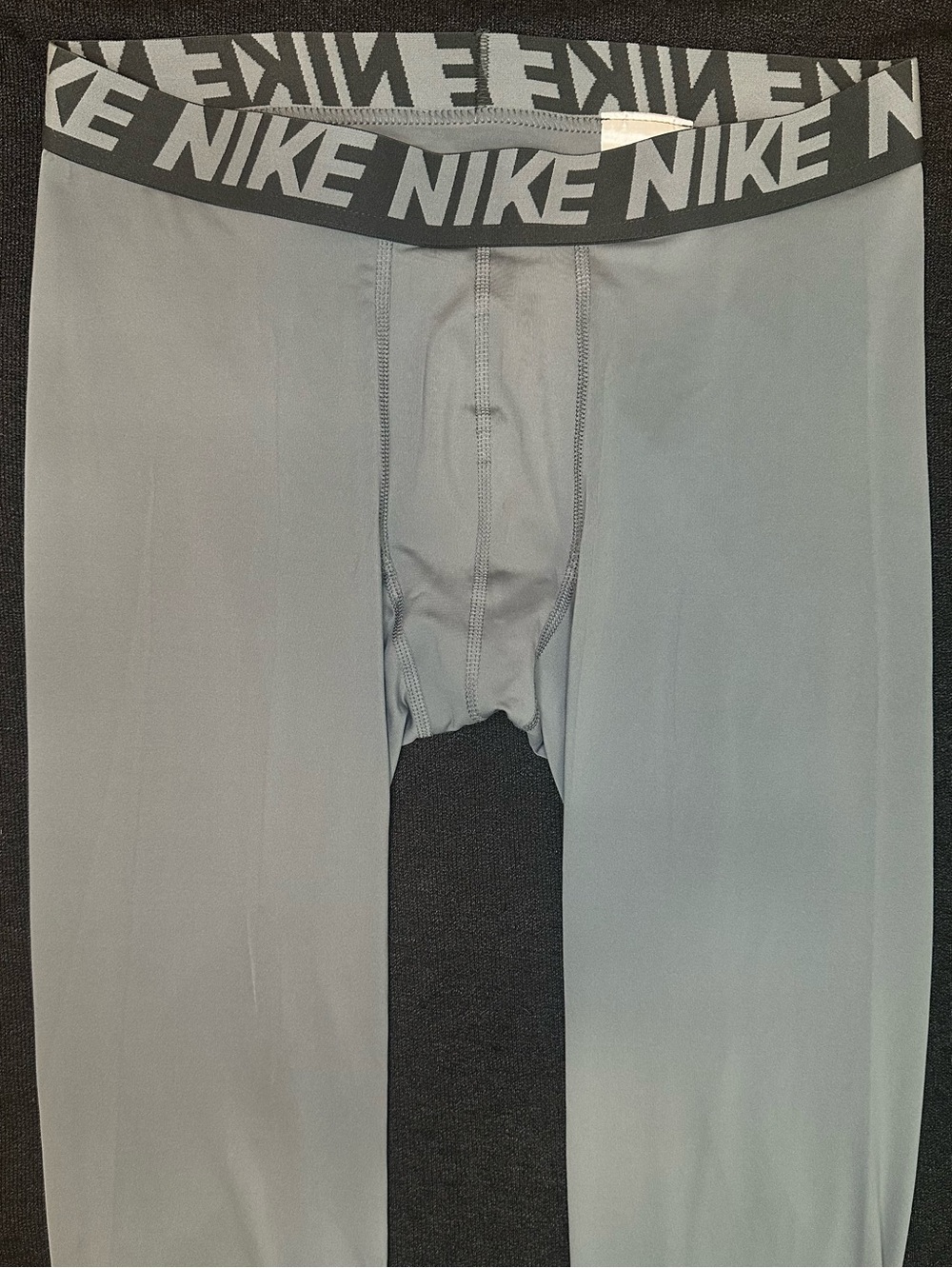 Nike Pro Dri-FIT Compression Tights Gray 25” Inseam Men’s Large Athletic